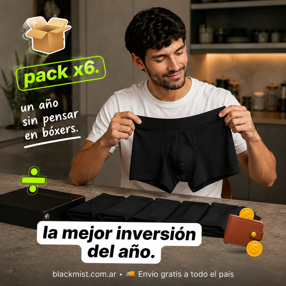 Boxer Blackmist Pima