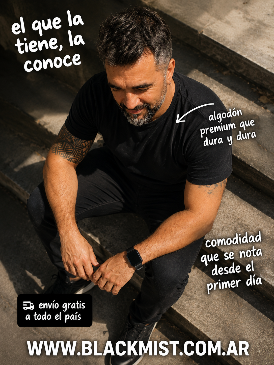 Remera  Blackmist Pima