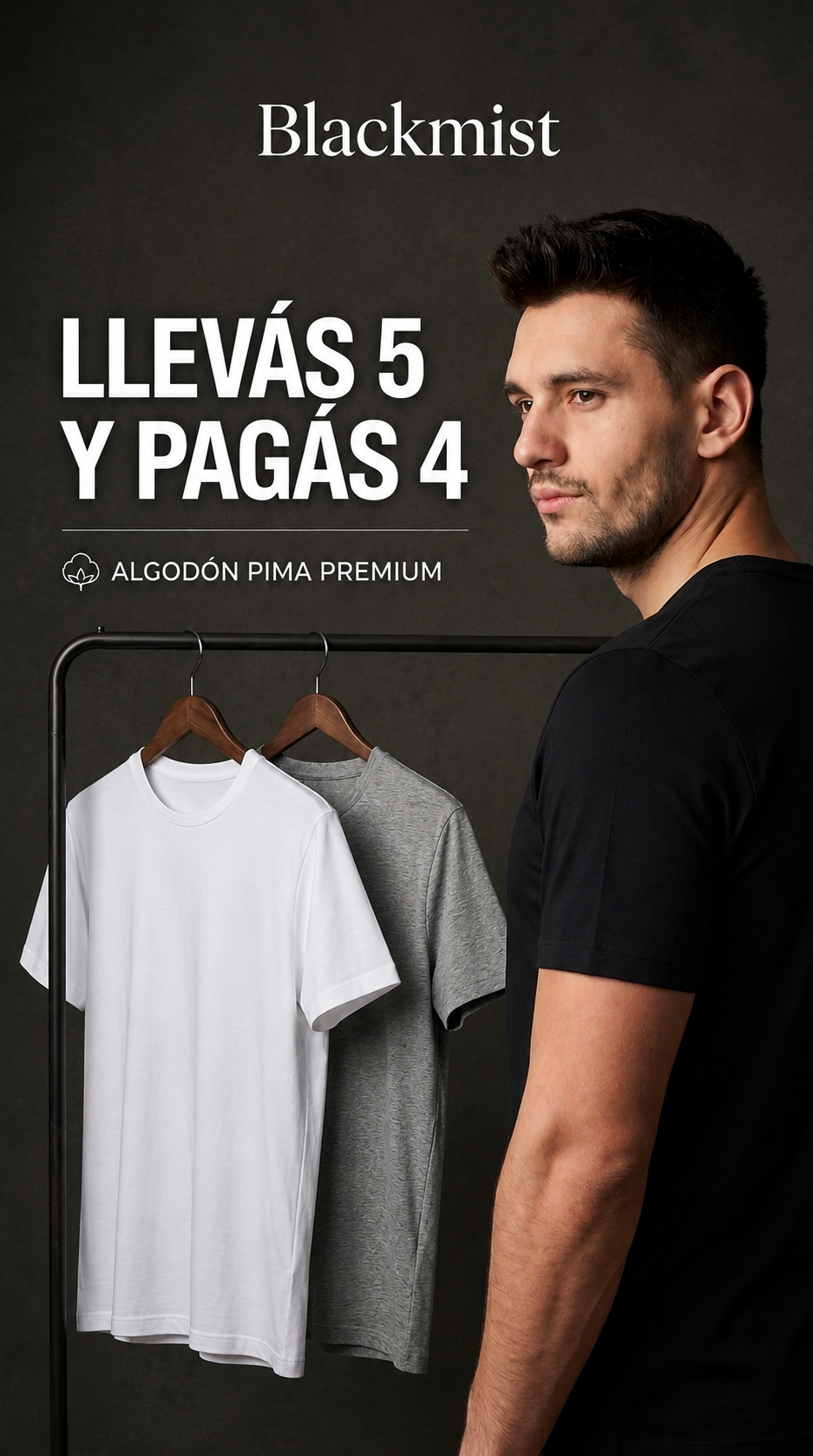 Remera Blackmist Pima